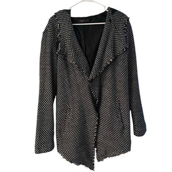 Wilfed Made in Italy Textured Open-Front Jacket – Size Large - Picture 2 of 9